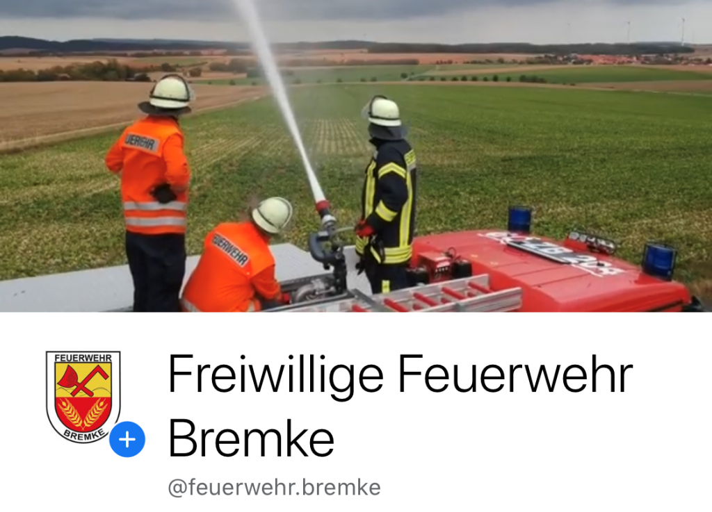 Feuerwehr bei Facebook