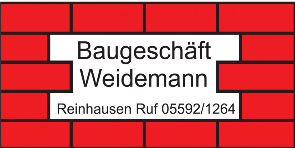 Baugeschäft Weidemann Reinhausen Logo