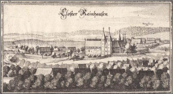 Kloster Reinhausen Merian-Stich 1654