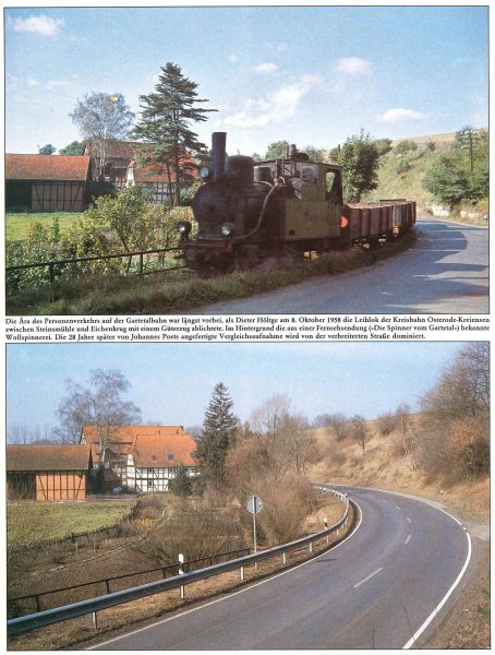 Historische Spinnerei Gartetal 1958 und 1986