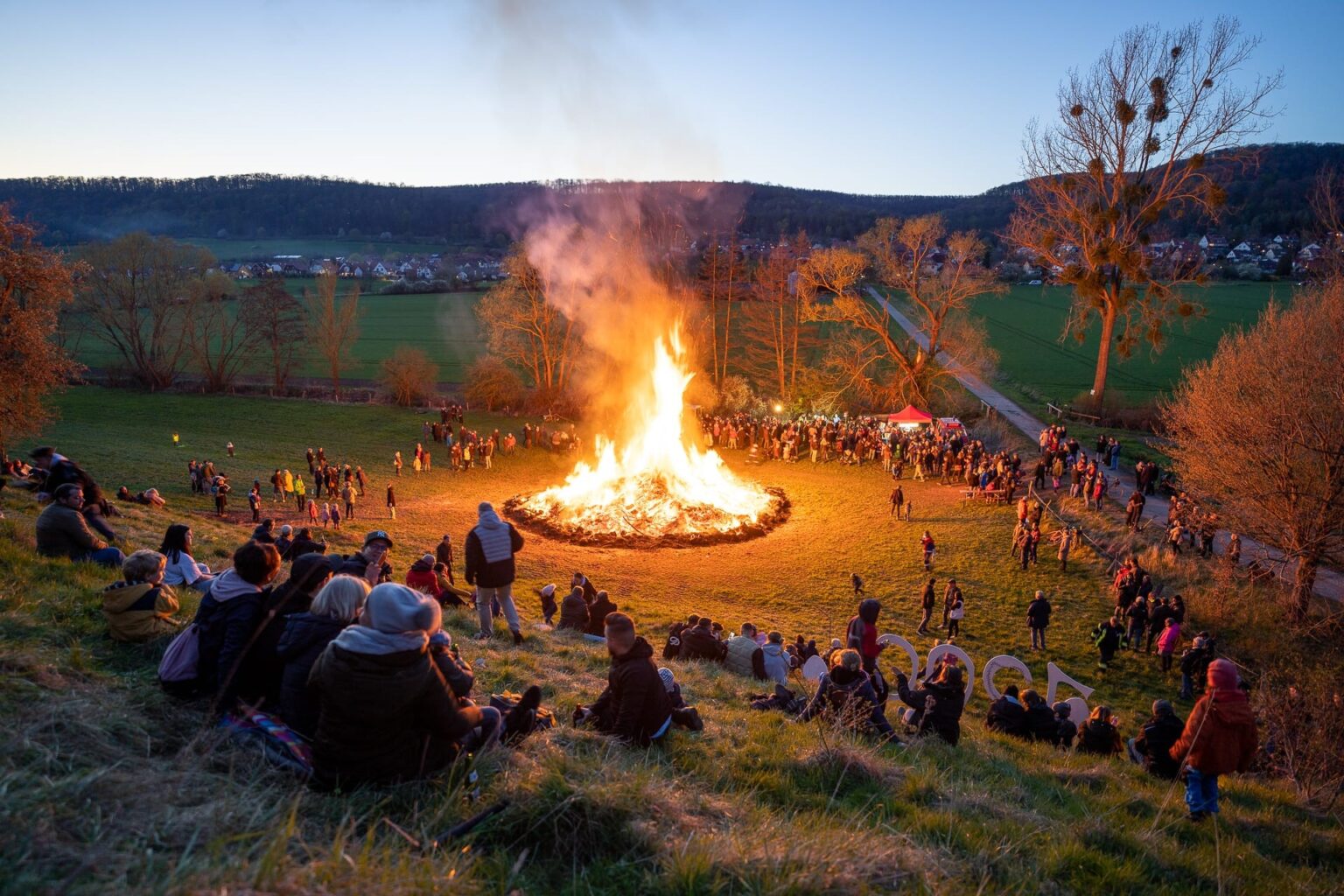 Osterfeuer Groß Lengden Gemeinde Gleichen