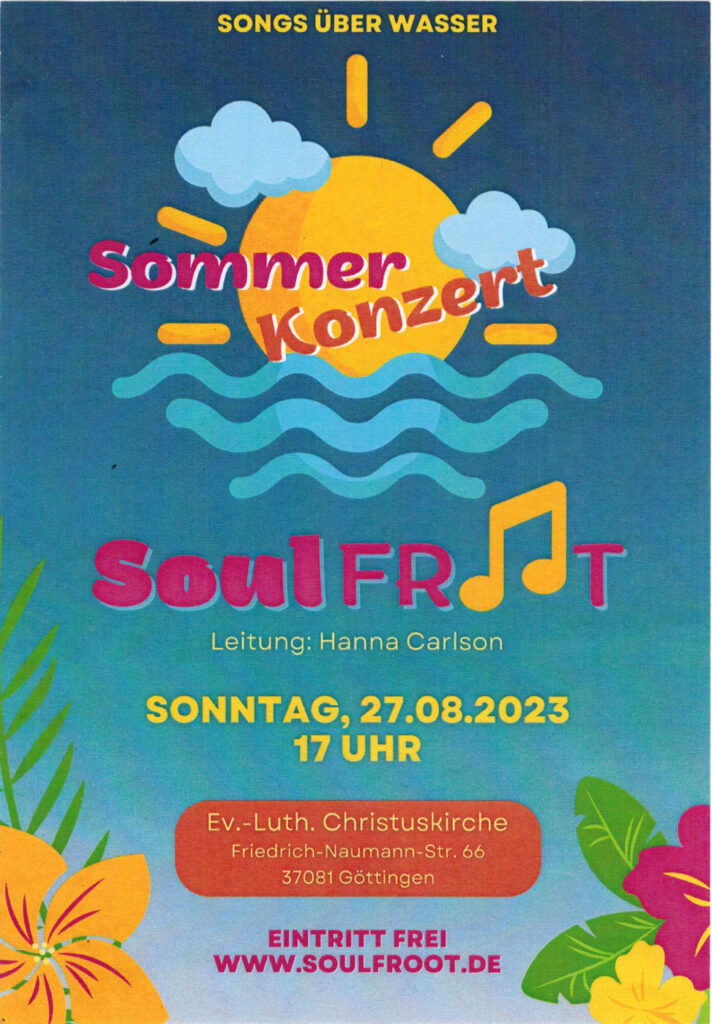Soulfroot Sommerkonzert Göttingen
