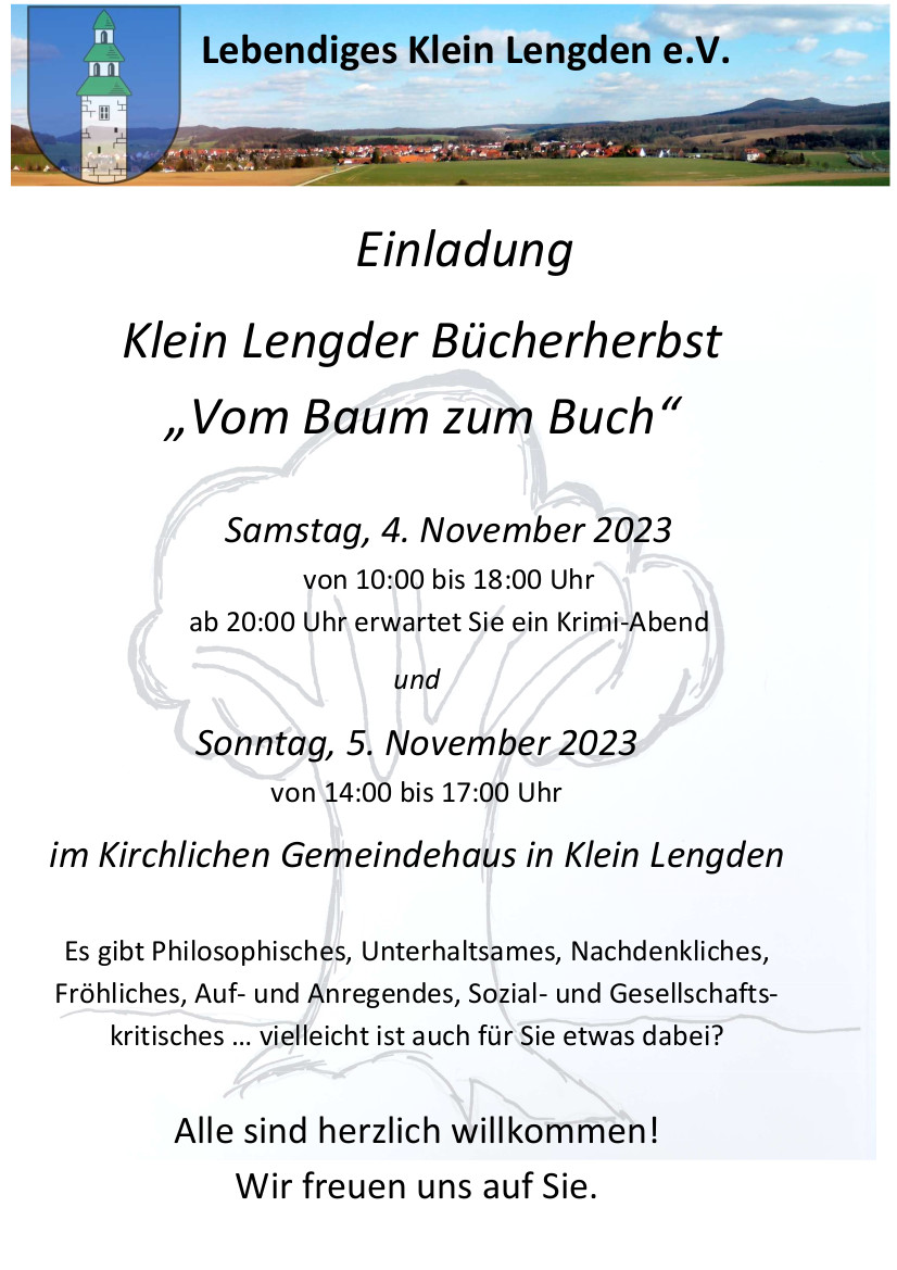 Bücherherbst Klein Lengden 2023